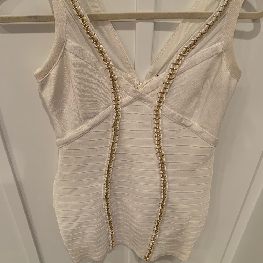 Bebe 2B White dress